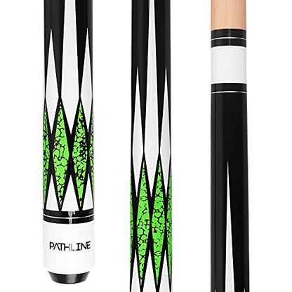 Pool Cue Stick - 58 inch Canadian Maple Billiard Pool Stick - color: Green, size: 19oz