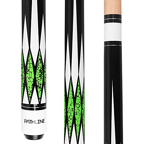 Pool Cue Stick - 58 inch Canadian Maple Billiard Pool Stick - color: Green, size: 21oz