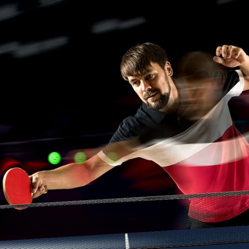 Soulchen 36 Pcs Glow in The Dark Table Tennis Balls 40mm Lighted Table Tennis Ball Luminous Green Neon Ball for Outdoor Practice Night Party Decor Sports Activities Party Favor Goodie Bag Gift