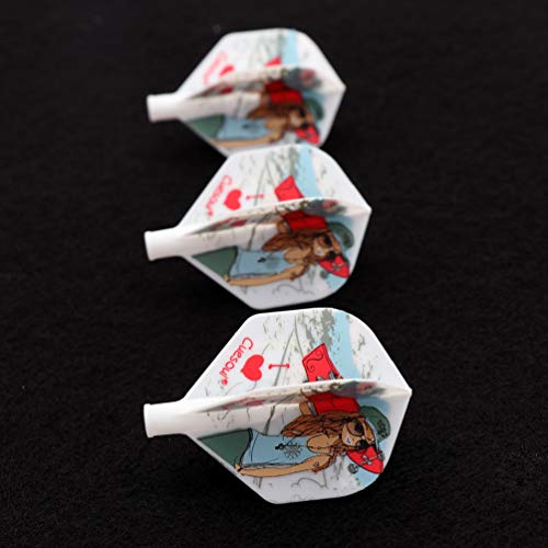 CUESOUL TERO AK4 Dart Flight Standard Shape/Shield Shape/Diamond Shape - color: Standard Shape-White Sexy Beauty