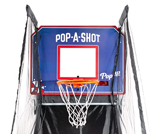 Pop-A-Shot - Pop-Up Game | Arcade Basketball Inside, Out, and On The Go | Infrared Sensor Scoring | 3 Balls | Foldable, Portable, Tote Bag Included