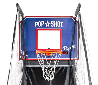 Pop-A-Shot - Pop-Up Game | Arcade Basketball Inside, Out, and On The Go | Infrared Sensor Scoring | 3 Balls | Foldable, Portable, Tote Bag Included