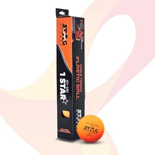 STAG Unisex-Youth One Star Plastic Table Tennis Ball