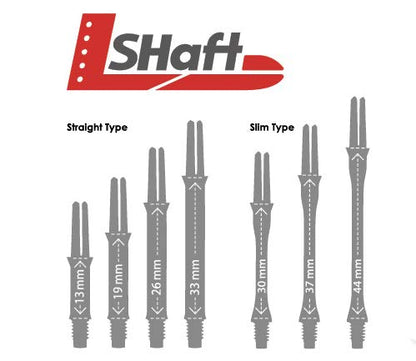 L-style L-Shaft Locked Dart Shafts - 2BA Thread - color: Emerald, size: Extra Short (130)
