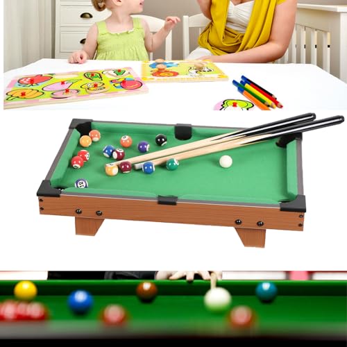 Mini Pool Table for Kids Small Billiards Game Table Top Pool Table Toy for Cat Gift for Kids Cat Pool Table Toy - style: P-20"(leg)