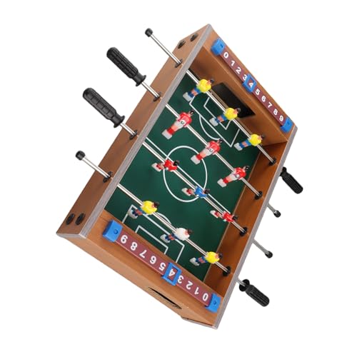 Estink Mini Foosball Table Wood ABS Tabletop Soccer Game 34.5 X 21.5cm with Slider Scoreboard Thick Rods Easy Setup for Kids Family Party Indoor Playroom