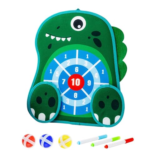 Aymzbd Erasable Book Doodle Set, Target Boards, Indoor Outdoor Games, Birthday Gifts for Boy Girls Painting Toys Toss Game, Dinosaur - color: Dinosaur