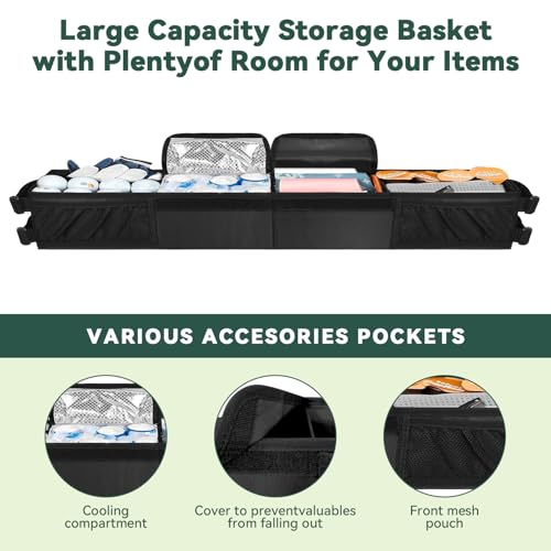 Grekos Golf Cart Inner Storage Tray, Upgraded 1680D Golf Cart Front Storage Basket - color: G-gaoerfukuang.