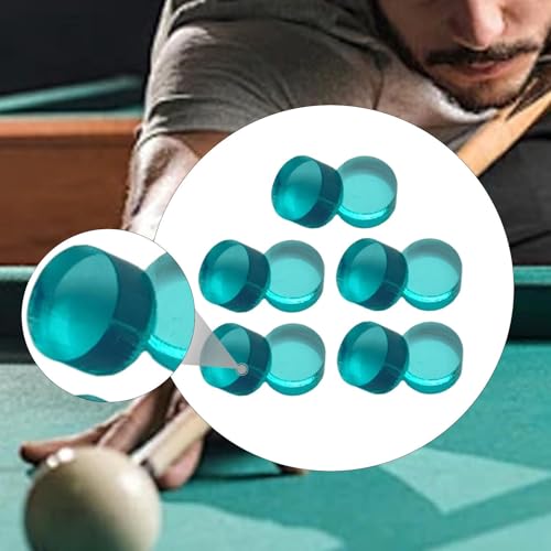 10 Pieces Break Jump Clear Cue Tip Billiard Pool Cue Tip Hard Professional Replacement for Player Billiard Beginners Snooker - color: green