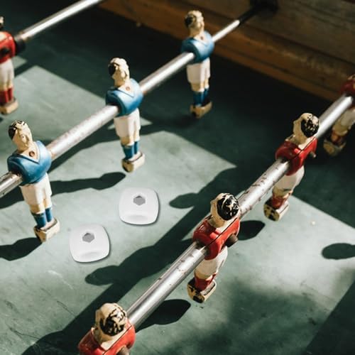 MAGICLULU 8pcs Foosball Rod Bearings Table Soccer Rod Stop Rings Plastic Foosball Goal Positioners Replacement Parts for Tabletop Soccer Accessories