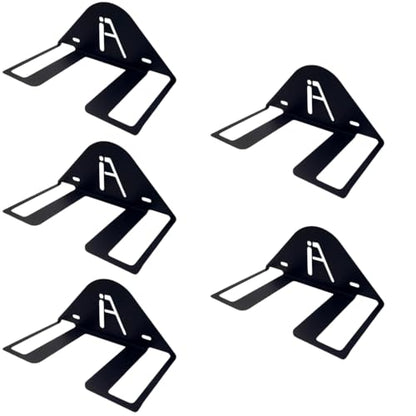 IRON AMERICAN Ping Pong Wall Rack, Made in USA - 1.375 Inch Slot for Balls and 3.25 Inch Slot for Paddles, Ping Pong Ball Holder Table Tennis, Hardware Included 5 Pack - style: 5-PACK