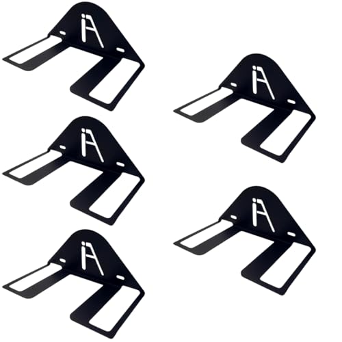 IRON AMERICAN Ping Pong Wall Rack, Made in USA - 1.375 Inch Slot for Balls and 3.25 Inch Slot for Paddles, Ping Pong Ball Holder Table Tennis, Hardware Included 5 Pack - style: 5-PACK