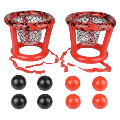Sports Inflatable Basket Heads, Funny Basketball or Toss Game for Outdoor or Indoor Play, Red (1913)