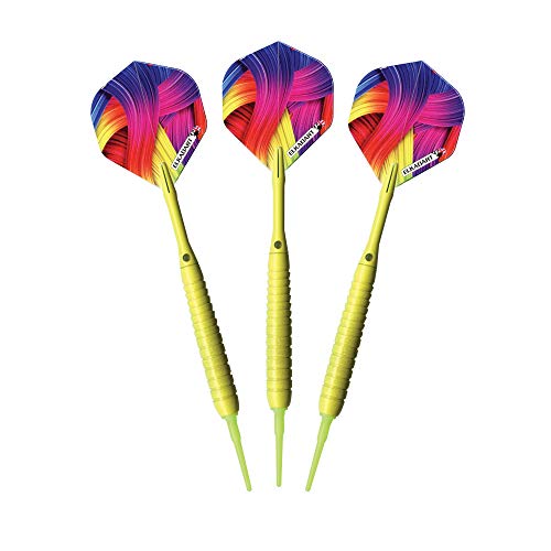 Elkadart Neon Soft Tip Darts, 18-Gram - color: Yellow