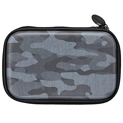 Casemaster Sentinel 6 Dart Case, Holds Extra Accessories, Tips, Shafts and Flights, Compatible with Steel Tip and Soft Tip Darts, Impact & Water Resistant Tactech Shell, Black Camo - color: Black Camo