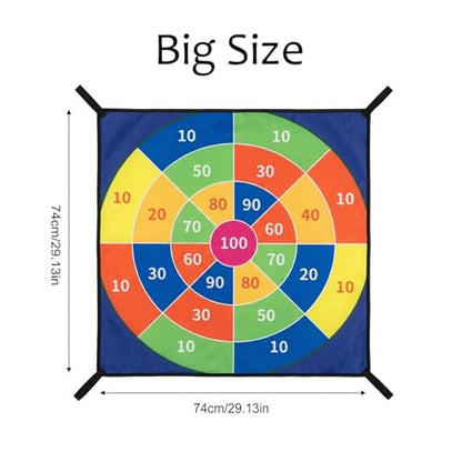 Trampoline Dart Board Game - Sticky Ball Target Toy Set, Interactive Trampoline Sticky Ball Games,Outdoor Indoor Party Game for Kids Adults Backyard Birthday Neighborhood Use