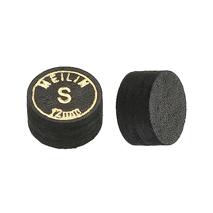 M METERXITY Pool Cue Tips - Laminated Billiard Cue Tips Multiple Layer Faux Leather Apply to Pool Cues/Snooker - size: 12mm, style: Soft
