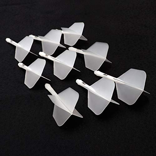 CUESOUL 3 Sets Integrated Dart Shaft and Flights,Dart Shaft Length 21mm/28mm/33mm - color: Shaft Length 21mm+28mm+33mm-Big Wing Shape-Ice