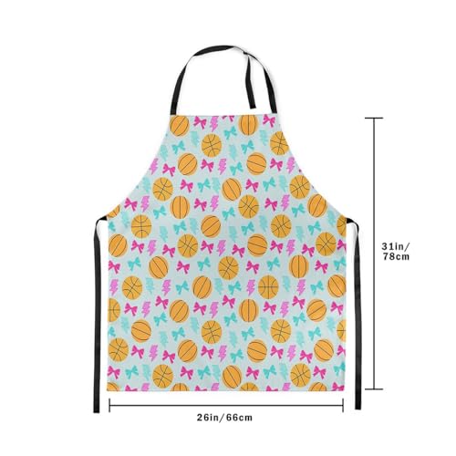 Manfei Volleyball Kids Kitchen Apron - color: Orange