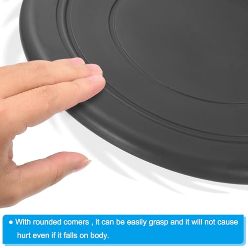 PATIKIL Flying Disc, Flying Discs Soft Waterproof for Adults Dog Playing Sport Game - color: Black