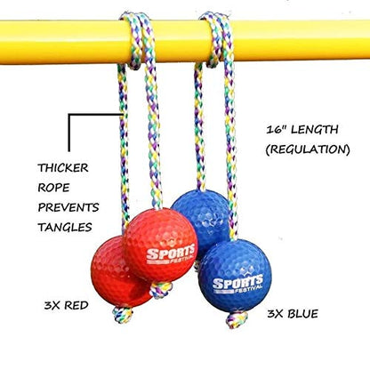 Misc Ladder Ball Toss Game Set Replacement (6 Pack) Boys Girls