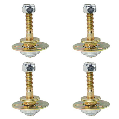 4Pcs Furniture Rocking Chair Bearing Connecting Piece Rocking Chair Bearing Screws Kits Accessories Furniture Connecting Fittings, M8*55mm