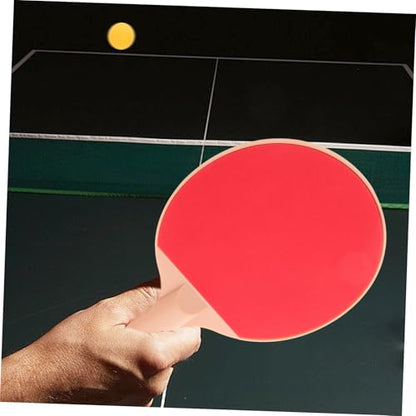 KOMBIUDA Outdoor Table Tennis Set with Elastic Pong Balls Ergonomic Plastic Paddles Comfortable Grip for Outdoor Pong Games and Competitive Play Includes Long-Handle Rackets and Bright