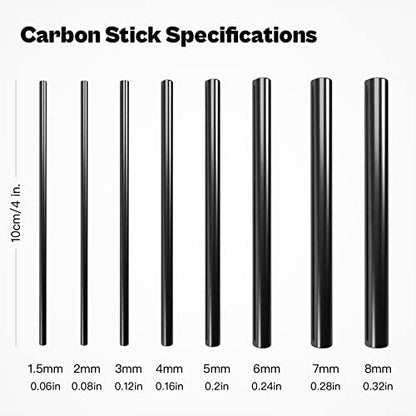 Fishing Rod Repair Kit Complete,Full Supplies with Glue for Freshwater & Saltwater Broken Fishing Pole Repair with Carbon Fiber Sticks,Rod Building Epoxy Finish - color: Inserts-Kit
