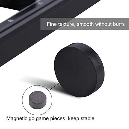 Magnetic Travel Checkers Board Game Set with Folding Board Family Educational Toys for Kids and Adults