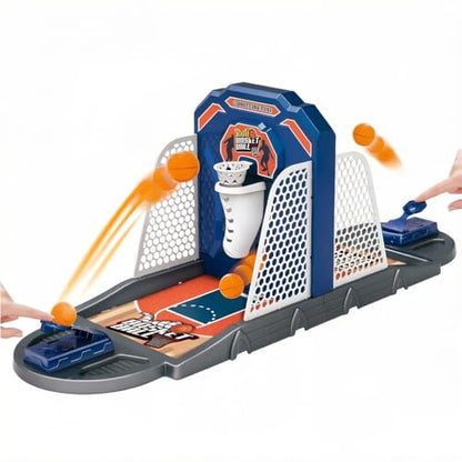 Desktop Basketball Shooting Game, 2-Player, Auto-Scoring, 6+ | Head-to-head arcade Toy, Drop-scoring hoop,10 balls & stand, No batteries, Fast-paced competition, Fun gift for kids & adults