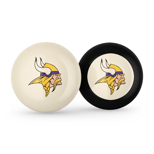 Imperial NFL Logo Cue Ball & 8 Ball Combo Set - color: Minnesota Vikings, White