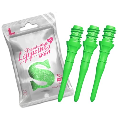 L-style Premium Lippoint - Soft Tip Dart Points - Short Length - color: Neon Green