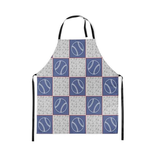 Castle Fairy Cartoon Baseball Kitchen Apron,Bow Knots Waterproof Apron - color: Blue Grey