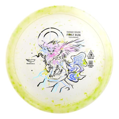 Yikun PDGA Disc Golf Fairway Driver|Pro Worlds 2025 Limited Edition|170-176g Perfect for Outdoor Games and Competition - color: yellow