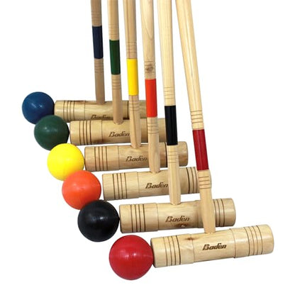Baden 6-Player Champions Croquet Set with Soft Grip Handles Medium - style: Champions Series