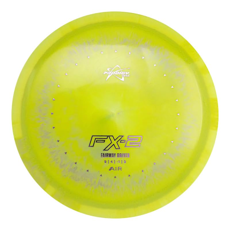 Prodigy Disc FX-2 AIR | Lightweight Disc Golf Fairway Driver | Overstable Flight in All Conditions | New Lightweight Plastic | Alternative to Firebird | Colors May Vary