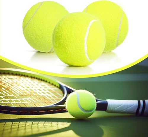 60/120 Pack Tennis Balls, Training Tennis Balls, Pet Dog Playing Balls, Practice Tennis Balls with Mesh Bag for Transport and Beginner Training - color: Yellow-120 pack（used)