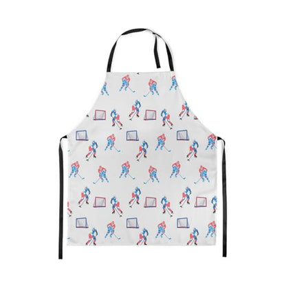 Manfei Ball Sports Kids Kitchen Apron - color: White Blue
