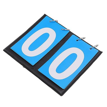 Fdit Digit Flip Scoreboard Portable Tabletop Score Keeper with Large Numbers Water PU Material for Basketball Football Volleyball Sports