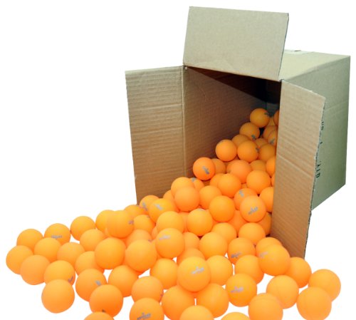 Kettler Table Tennis Balls, 40 mm Regulation Size: 1 Star Rating, 144 Pack (Orange and White)