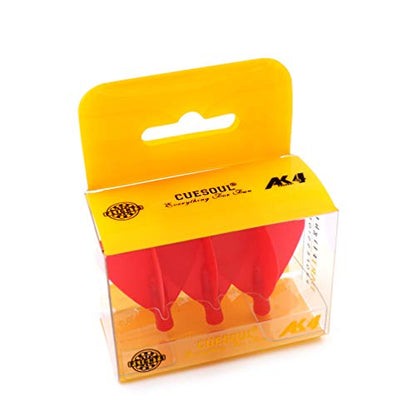 CUESOUL TERO AK4 Dart Flight Standard Shape/Shield Shape/Diamond Shape - color: Kite shape-All Red