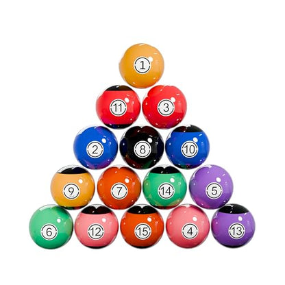 Cue-King Pool Balls Black Edition, Billiard Balls, Grade AA+ 2-1/4" Regulation Size Set with Pro Dotted Cue Ball, Pool Table Balls, Billiard Balls Set, Pool Ball Set, Bolas De Billar