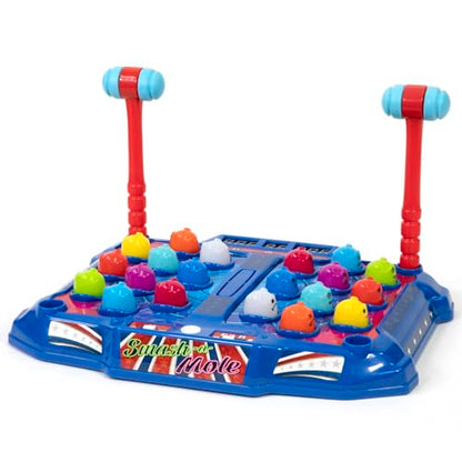Merchant Ambassador Retro Arcade: Electronic Smash-A-Mole - Tabletop Game, Moles Light Up, 4 Playing Modes, 1-2 Players, Ages 6+ - style: Smash-A-Mole