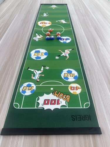 Tabletop Game Soccer, Shuffleboard Game, 47 inch Portable Family Game for Party Friends Adults, Easy to Set Up Desktop Indoor Outdoor Fun