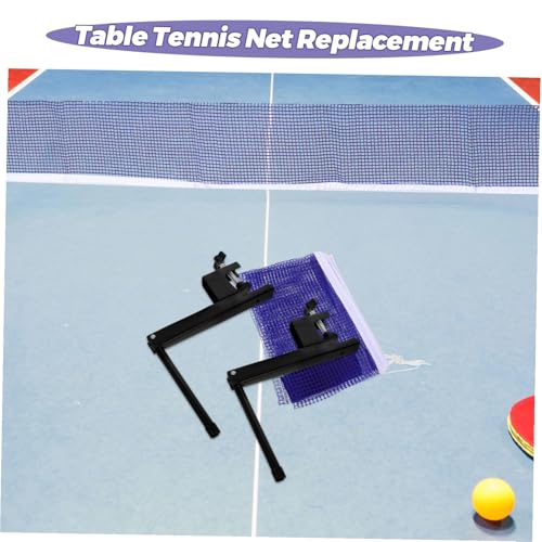 Portable Table Tennis Net Set Posts Universal Indoor/Outdoor Pong Net Adjustable Height Sturdy Material Easy Setup for Ages