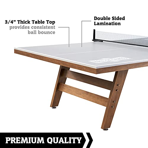 Hall of Games Table Tennis Tables Multiple Styles, Furniture Quality Ping Pong Tables with Easy Clamp Nets, Perfect for Family Game Rooms