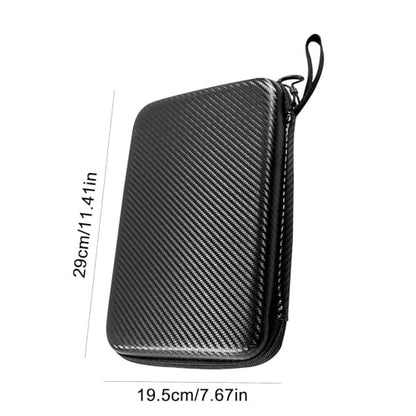 Table Tennis Racket Case - Waterproof Hard Case, Portable Paddle Storage Bag for 2 Rackets and 3 Balls