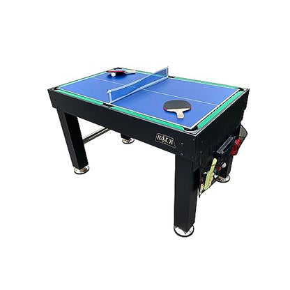 KICK Decagon 55" 10-in-1 Multi-Game Table - color: Black