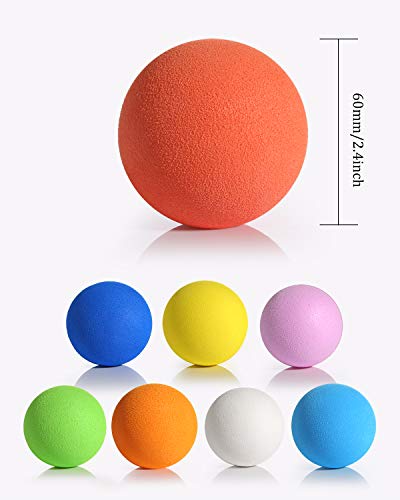 Pllieay 2.4 Inch Soft Foam Balls, Lightweight Mini Indoor Toys Play Balls for Safe Fun, Birthday Party for Boys and Girls - style: 24