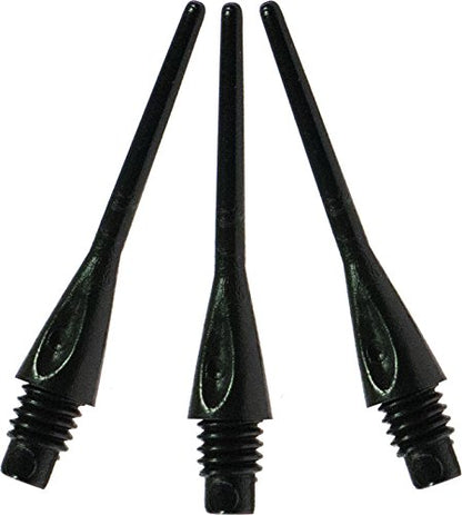 Viper Dart Accessory: Diamond 2BA Thread Soft Tip Dart Points, Black (500 and 1000 Packs)